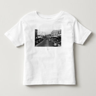 Camiseta Infantil Aberdeen, WA - vista do centro da rua de Wishkan