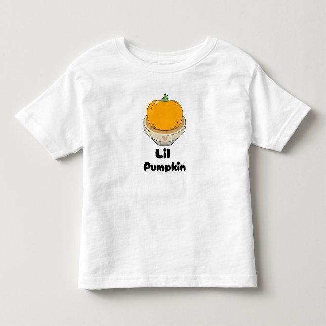 Camiseta Infantil Abóbora Pequena/Lil Pumpkin (Frente)