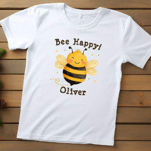 Camiseta Infantil Aborígene Bumblebee "Abeia Feliz"