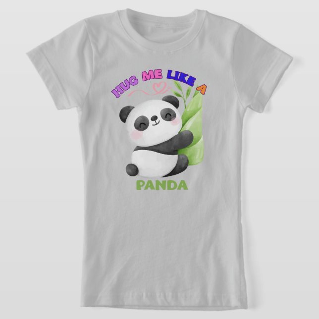Camiseta infantil - Abraçar-me como um 🐼 de Panda (Postura )