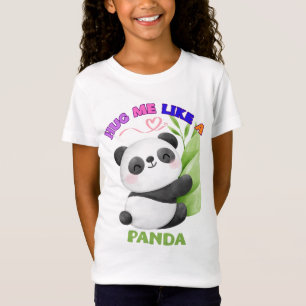 Camiseta infantil - Abraçar-me como um 🐼 de Panda