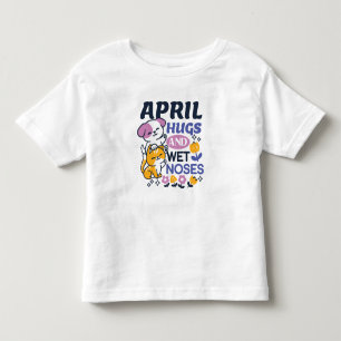 Camiseta Infantil Abraços e Narizes Molhados de Abril - Cachorro e A