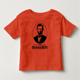 Camiseta Infantil Abraham Lincoln é meu ficar em casa