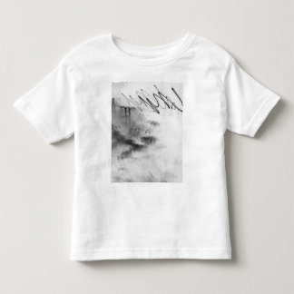 Camiseta Infantil Abstract Black and White Light Trails Long Exposur