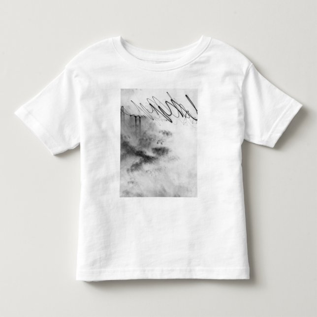 Camiseta Infantil Abstract Black and White Light Trails Long Exposur (Frente)