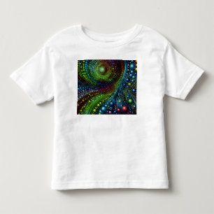 Camiseta Infantil Abstrato do arco-íris mosaico Art 1208