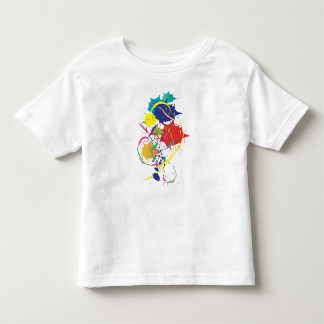 Camiseta Infantil Abstrato Paint Splatter Art Modern Legal.ai (Frente)