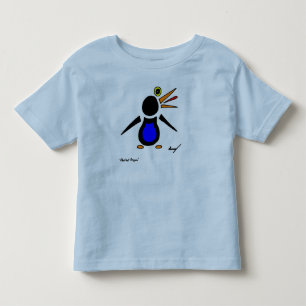 Camiseta Infantil Abstrato Penguin Toddler Ringer T-Shirt