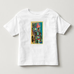 Camiseta Infantil Acampamento Beale, Califórnia - grandes cenas da