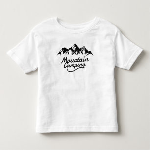Camiseta Infantil Acampamento nas montanhas