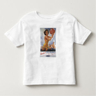 Camiseta Infantil Acampamentos de Ava Gardner Butlin idêntico