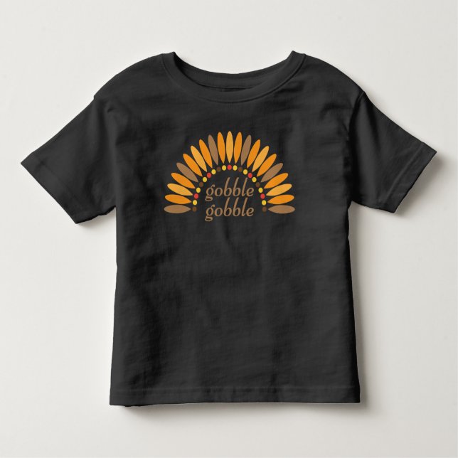 Camiseta Infantil Ação de Graças à Turquia, outono, Harvest Toddler (Frente)