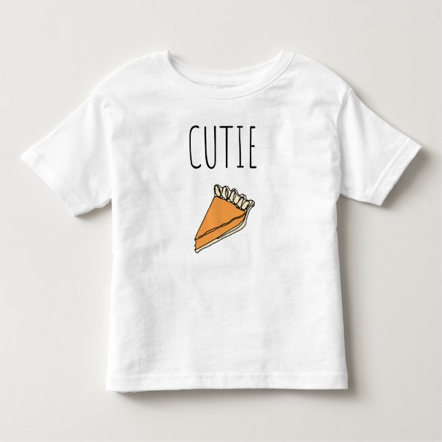Camiseta Infantil Ação de Graças de Pie Cutie (Frente)