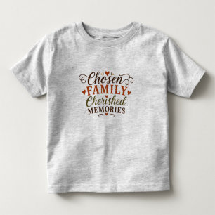 Camiseta Infantil Ação de Graças Memórias Queridas da Família Escolh