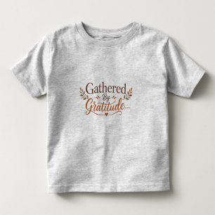 Camiseta Infantil Ação de Graças Reunidos pela Gratidão