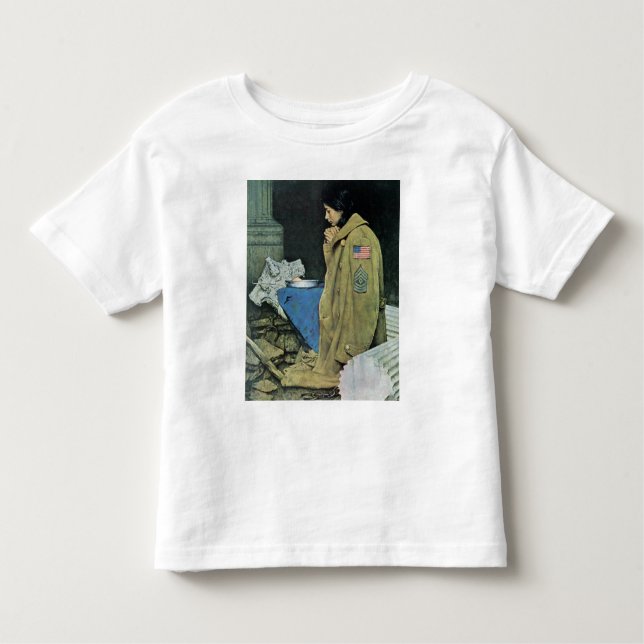 Camiseta Infantil Acção de graças do refugiado (Frente)