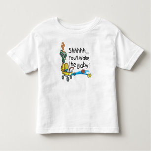Camiseta Infantil Acordar o bebê