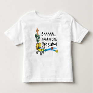 Camiseta Infantil Acordar o bebê