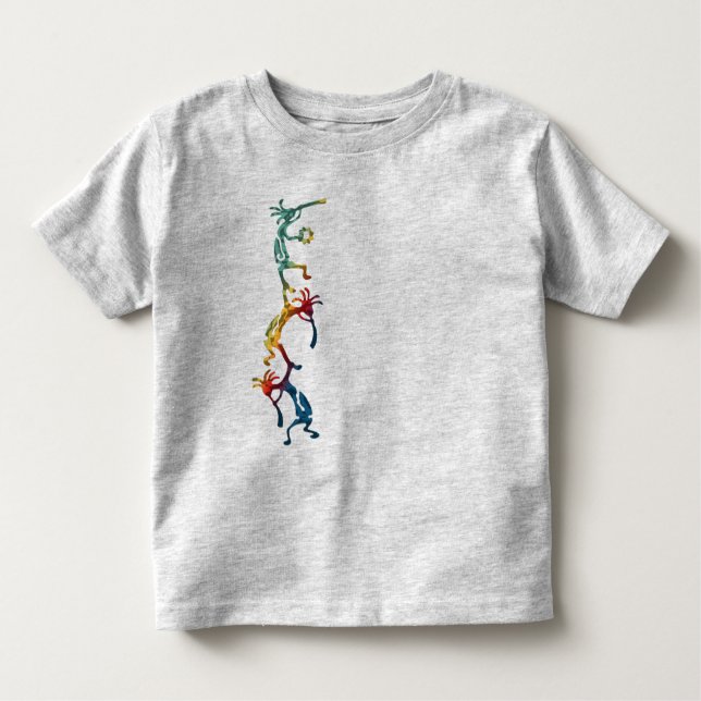 Camiseta Infantil Acrobatas do músico de KOKOPELLI + suas ideias (Frente)