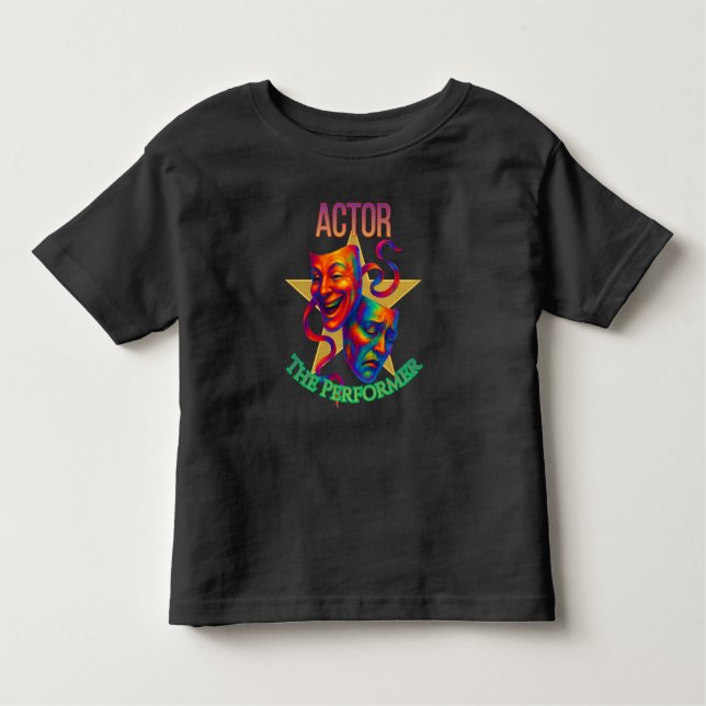 Camiseta Infantil Actor - The Performer Fine Jersey Dark (Frente)