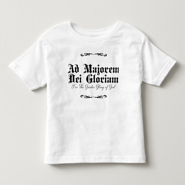 Camiseta infantil Ad Majorem Dei Gloriam (Frente)
