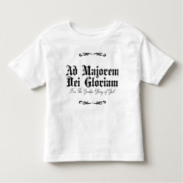 Camiseta Infantil Ad Majorem Dei Gloriam Toddler T-Shirt