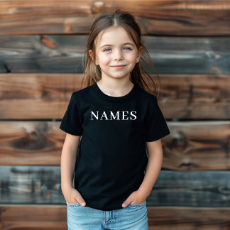 Camiseta Infantil Add Your Name