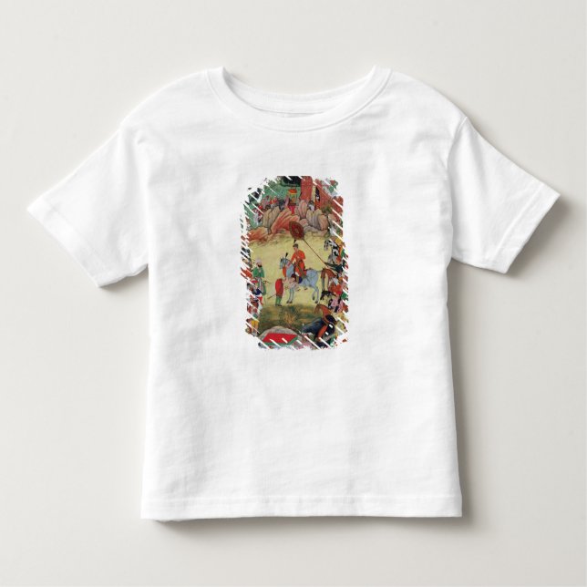 Camiseta Infantil Adham Khan que paga a homenagem a Akbar em (Frente)