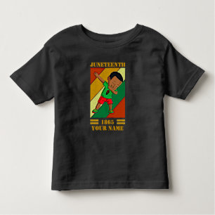 Camiseta Infantil Adicionar Nome Editar Texto Junta Dabbing Melanin