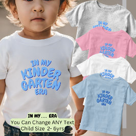 Camiseta Infantil Adicionar Palavra NA MINHA ERA DE JARDIM DE INFÂNC