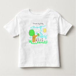 Camiseta Infantil Adicione a Trabalho de arte do seu Filho a isto