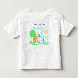 Camiseta Infantil Adicione a Trabalho de arte do seu Filho a isto