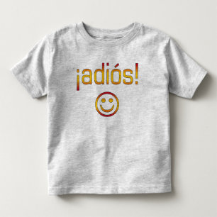 Camiseta Infantil ¡ Adiós! Cores da bandeira da espanha
