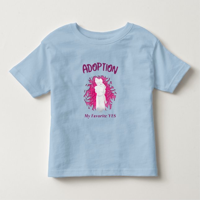 Camiseta Infantil Adoption My Favourite Yes yes Adoptive Mom (Frente)