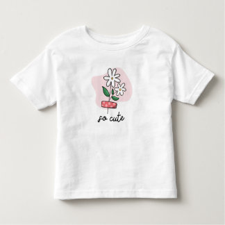 Camiseta Infantil Adorable Flower Toddler T-Shirt | Cute Kids Wear