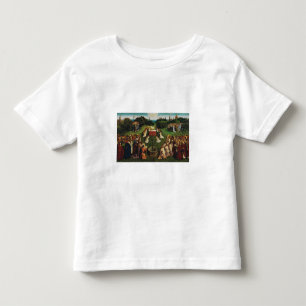 Camiseta Infantil Adoração do Cordeiro Místico de Jan van Eyck Arte