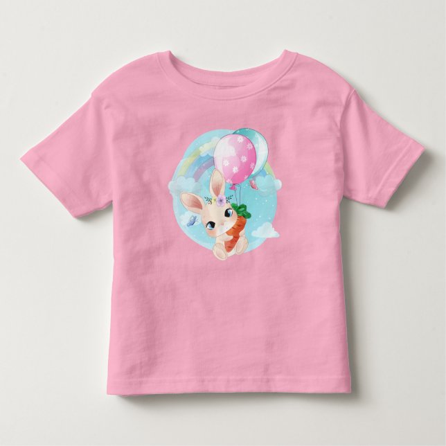 Camiseta Infantil Adoráveis Coelhinhos Doce (Frente)
