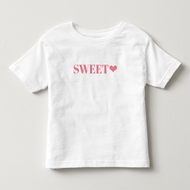 Camiseta Infantil Adorável Bebê Querido Rosa  (Frente)