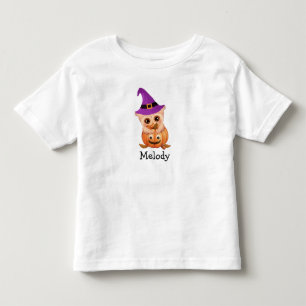 Camiseta Infantil Adorável Halloween Baby Owl