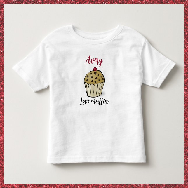 Camiseta Infantil Adorável Muffin (Criador carregado)