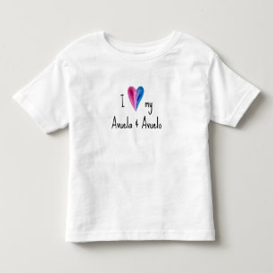 Camiseta Infantil Adoro a minha Avuela e a Avuelo T-Shirt