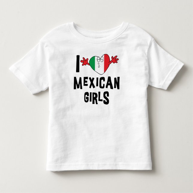 Camiseta Infantil Adoro Garotas Mexicanas (Frente)