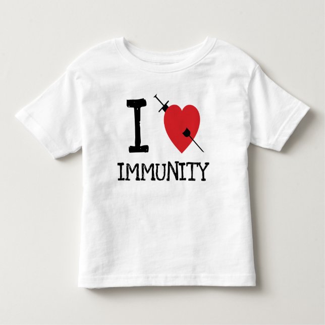 Camiseta Infantil Adoro Imunidade Pro Vax (Frente)