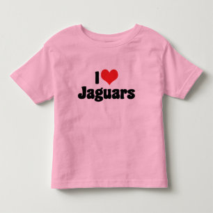 Camiseta Infantil Adoro Jaguars Coração