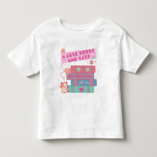 Camiseta Infantil Adoro Livros e Gatos - Coquete de Livros - Livresc