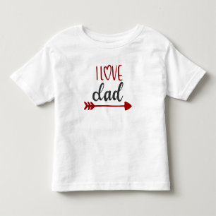 Camiseta Infantil Adoro o Pai Toddler T-Shirt