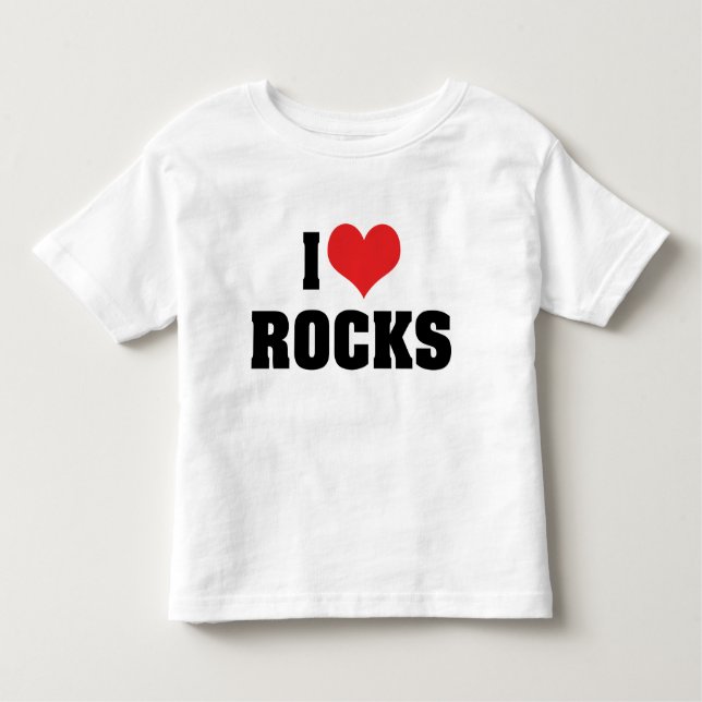 Camiseta Infantil Adoro Rocks - Rock Geologista Lover (Frente)
