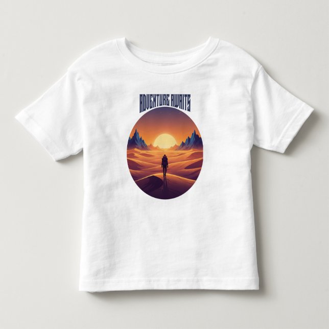 Camiseta Infantil Adventure Desert Tee — Perseguindo Dunes & Desert  (Frente)