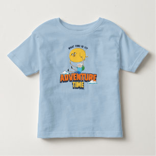 Camiseta Infantil Adventure Time   Jake Floating With Finn T-Shirt