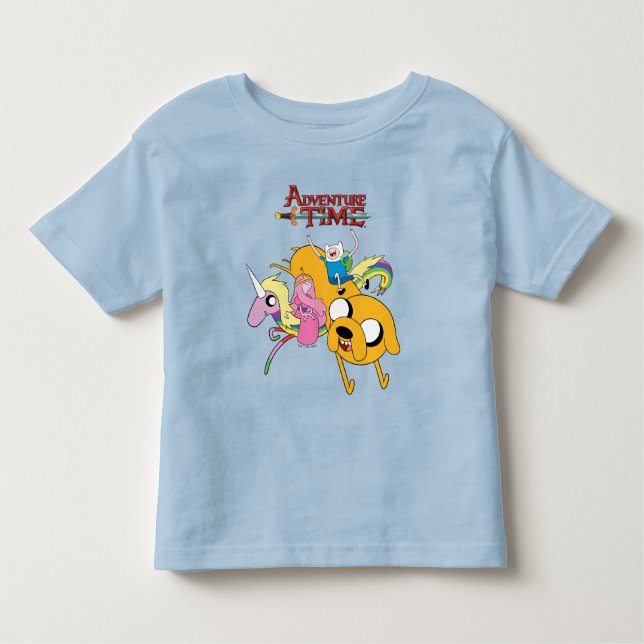 Camiseta Infantil Adventure Time | Lady, Bubblegum, Finn, & Jake T-S (Frente)